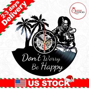 Bob Marley Vinyl Clock Wall Decor Christmas Gifts